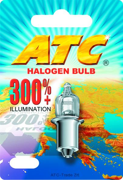 ATC zseblámpa halogén izzó; 3,6 V 